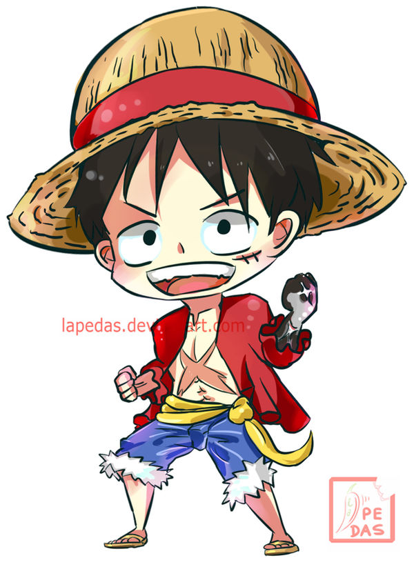 One Piece Chibi - Luffy by lapedas on DeviantArt