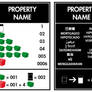 Property Title Deed Card Template - Int'l Style