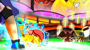 Monster Champions (Ash and Pikachu vs Yugi Muto)