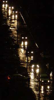 rainy nighty roads