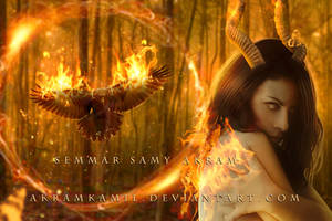 Burning Demon by akramkamil