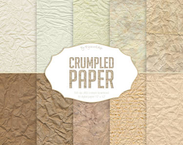 Crumpled Digital Paper Crumpled Paper