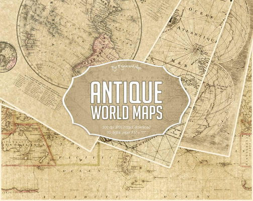 Antique World Maps Digital Paper