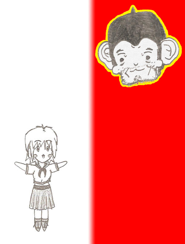 Girl and Monkey