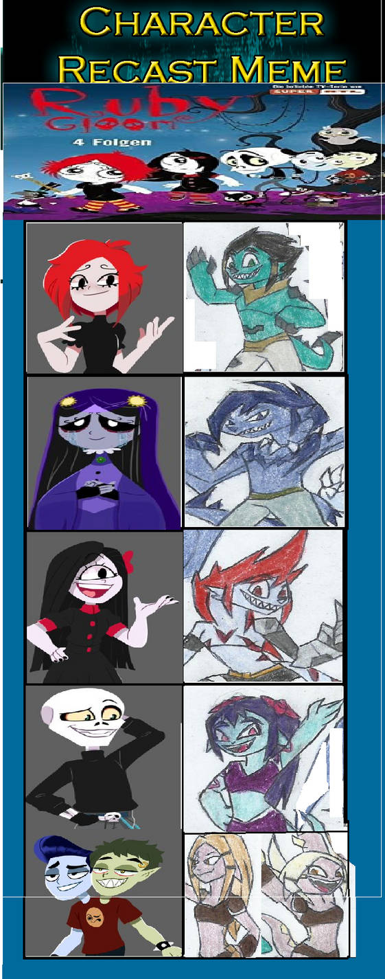 Ruby Chowder Recast Deviantart my Recast meme ruby gloom by yogelis on DeviantArt