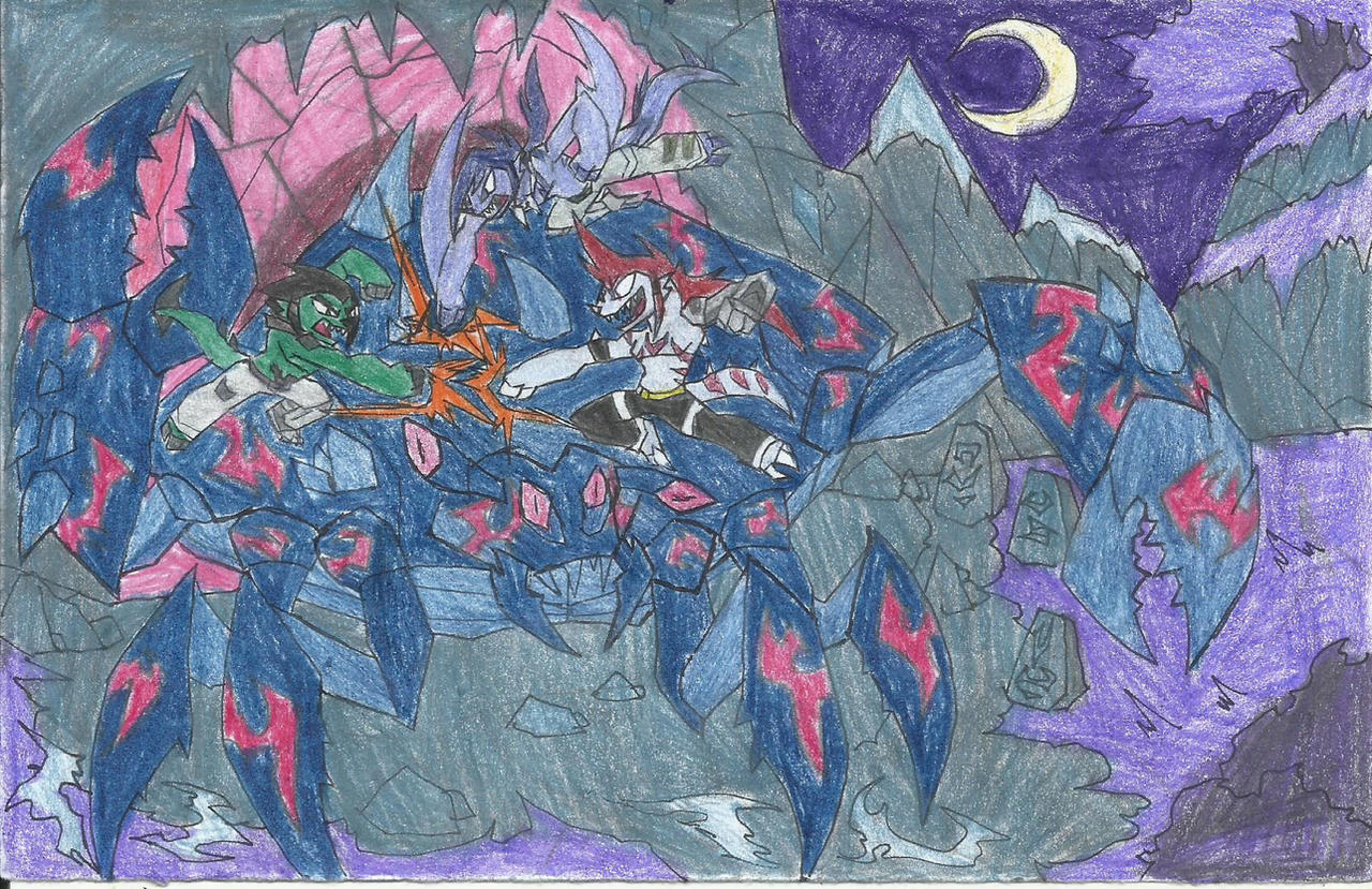 Theen Theen Septars vs crab demon by yogelis on DeviantArt