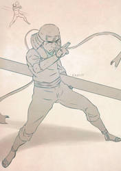 Anime Sketches-Sarutobi by Quatre4