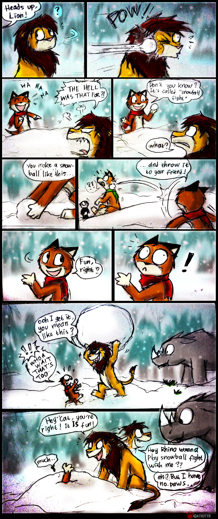 [ANKComic] Snowball Fight