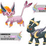 Mega Umbreon and Espeon (Sun/Moon)