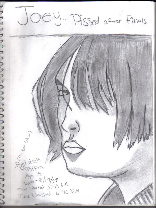 Joey pissed off after finals by Emo-Gothic-Seiya