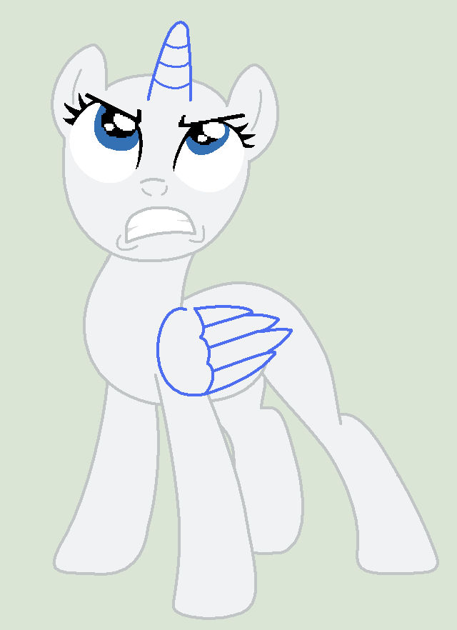 Angsty Base Angry pony base by alari1234-Bases on DeviantArt