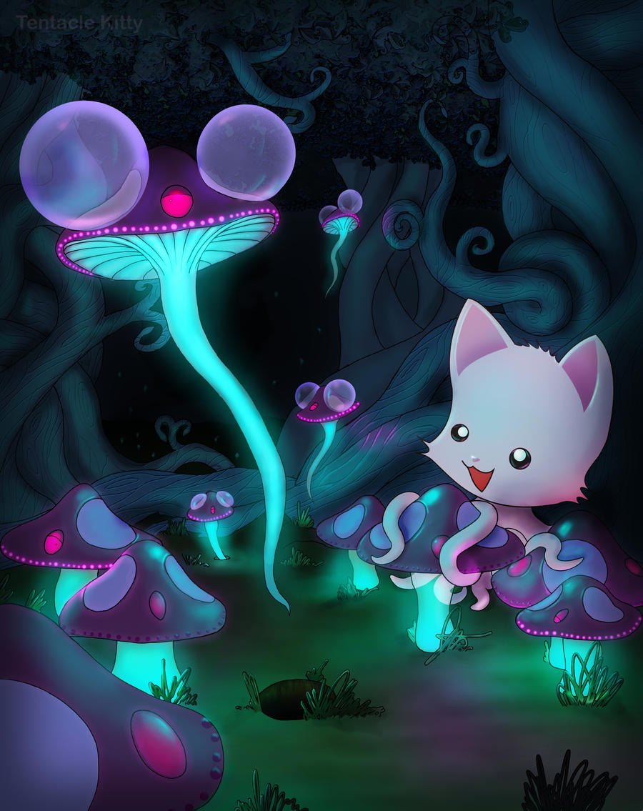 Tentacle Kitty Mushblooms by TentacleKitty