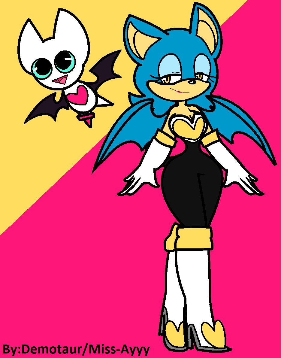Rouge The Bat — Colored over an old Mighty Sketch I found in my
