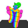 Cyber Spectrum rainbow Soles