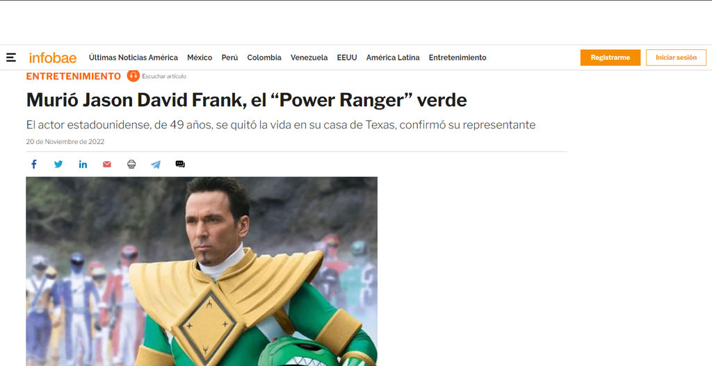 the legendary green ranger has passed away by ultimatebrutaldoom01 on ...