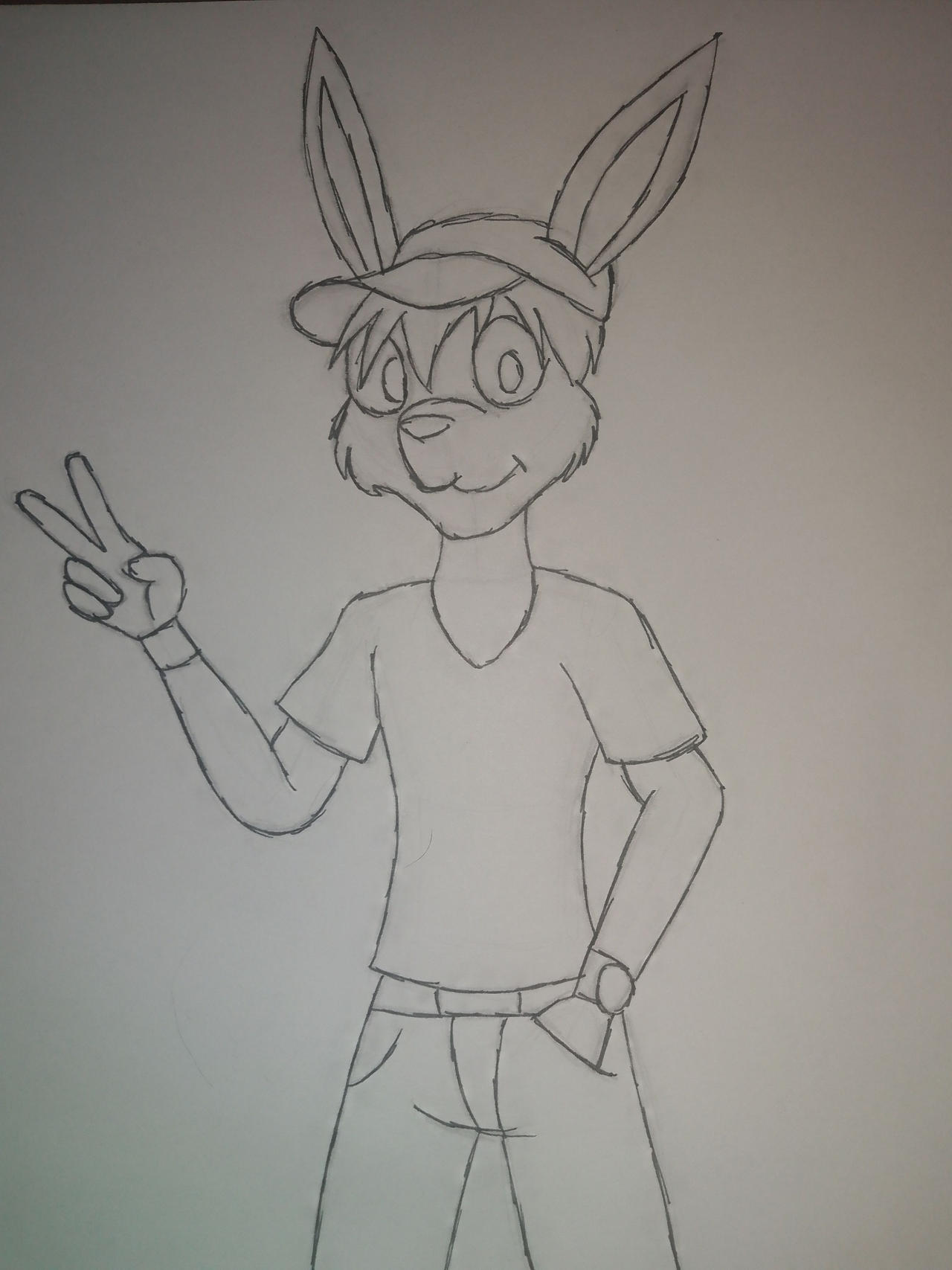 Cosmo The Rabbit Boy Sketch the rabbit boy by ultimatebrutaldoom01 on DeviantArt