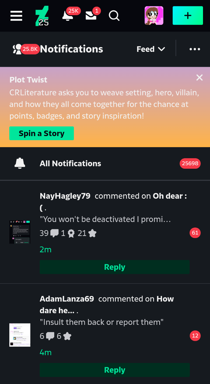 25K notifications! (late) by RogelisTheCat on DeviantArt