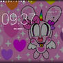 Pinky wallpaper in lockscreen