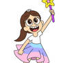 Elianny with a wand
