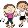 Elianny and nazareth dancing!
