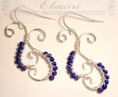 Silver Scroll Earrings