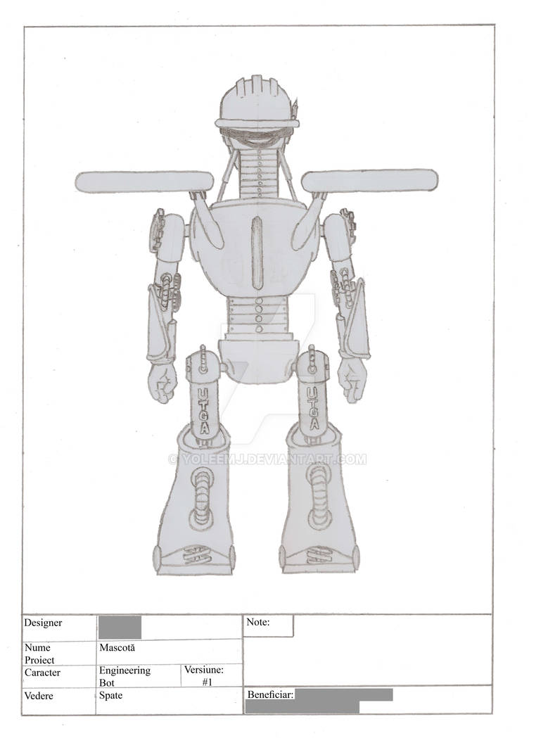 Engineering Bot Back Side View by YoleeMJ on DeviantArt
