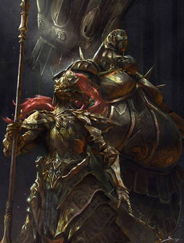 Dragon Slayer Ornstein and Executioner Smough