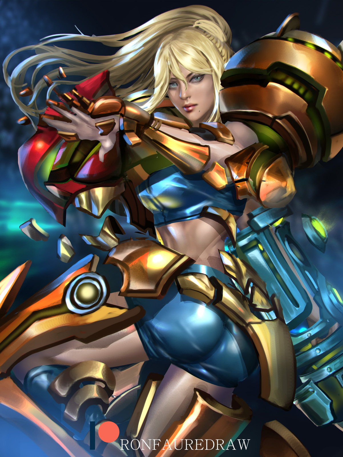 Samus Aran R Samus Aran by Ron-faure on DeviantArt