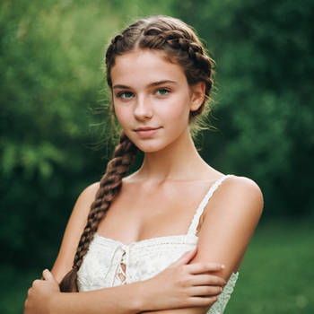 Portrait of beautiful young girl