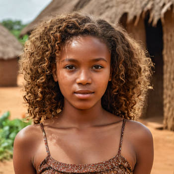 Young african girl