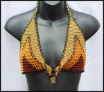 Chainmaille Cowl Halter 1 by FeMailleTurtle