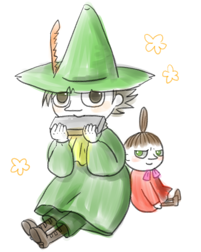 Snufkin and Little my