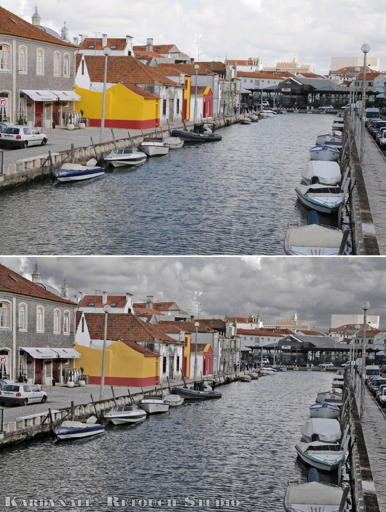 Stylizing Retouch Before and After Lanscape