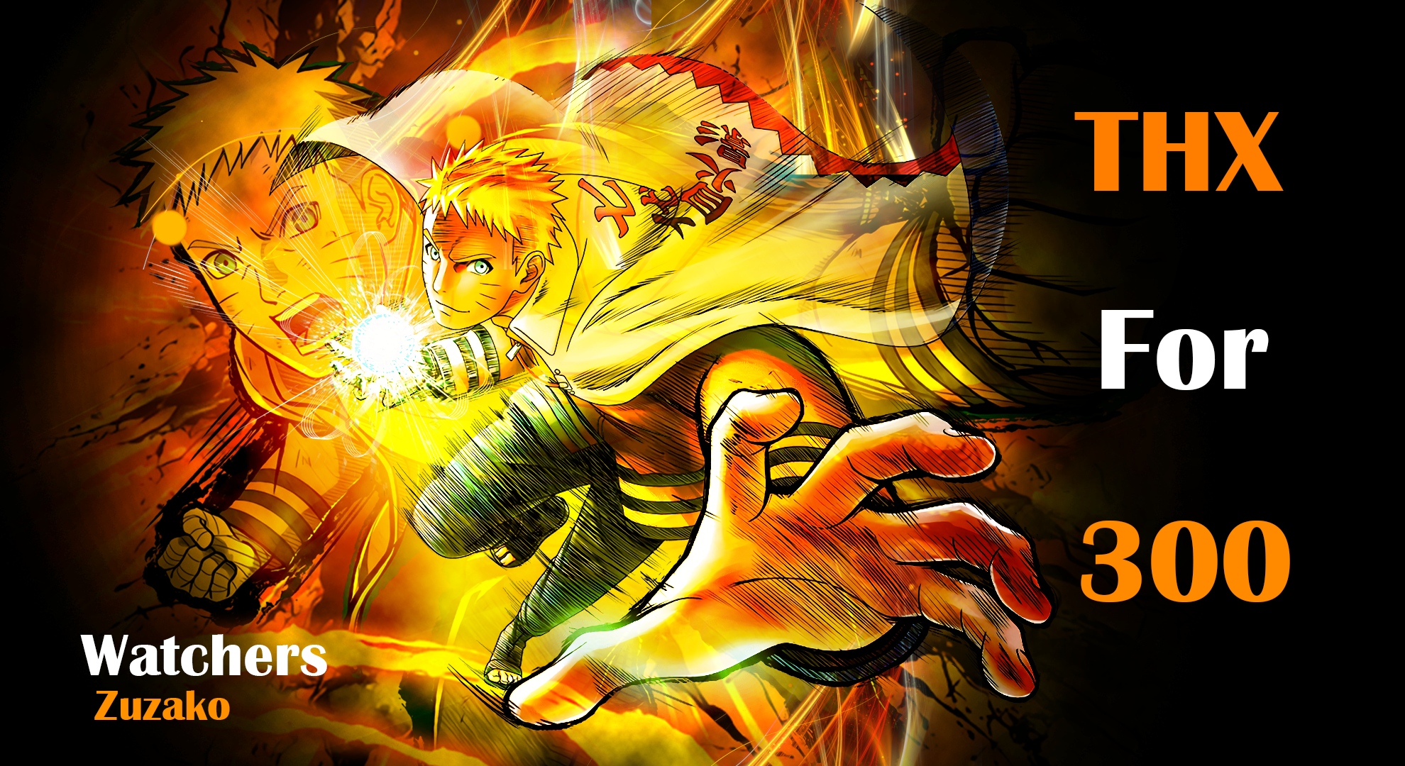 GFX Hokage Naruto 300 Watchers Wallpaper