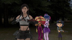 Tifa, Twilight, Sunset, and Coraline
