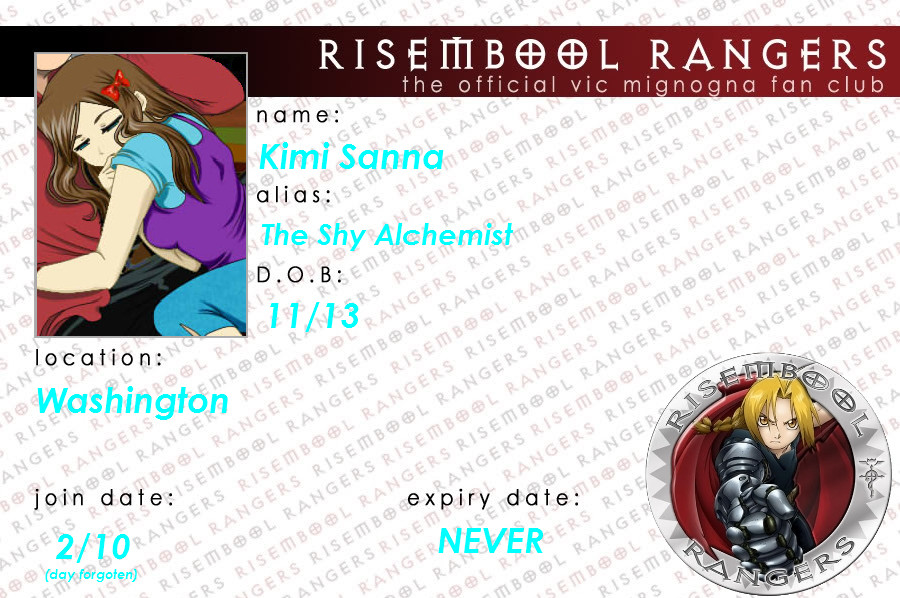 My risembool ranger card