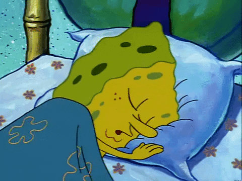 SpongeBob Sleeping GIF by SaraLovesSpongeBobSM on DeviantArt