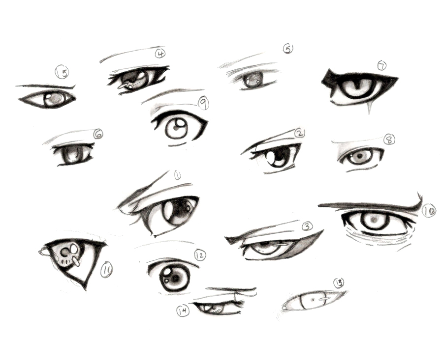 Naruto and Bleach Eyes by nejean on DeviantArt.