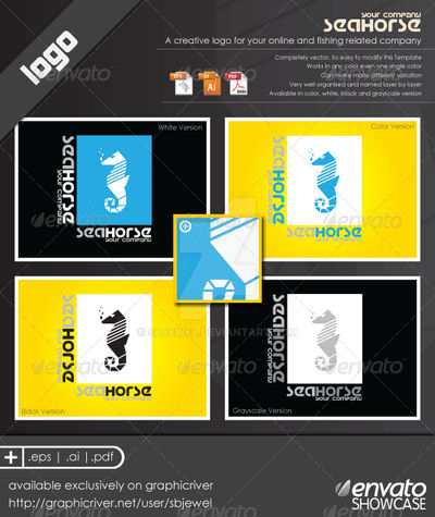 Sea Horse Logo Templates