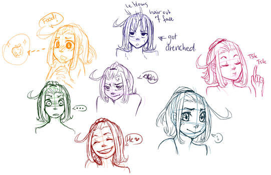 Avatar oc sketches