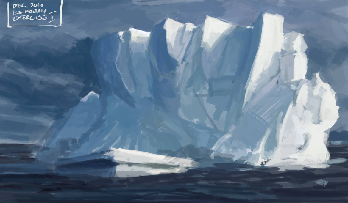 Ice rock - Practice by DeaDerV23 on DeviantArt