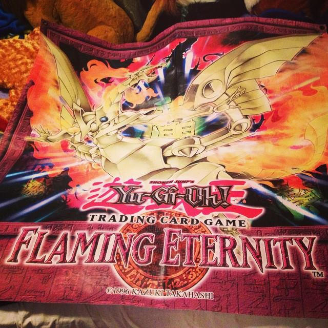 Yugioh Banner Flaming Eternity Trading card game by Eevee-Kins on ...