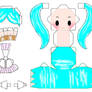 Melt Hatsune Miku Papercraft Template