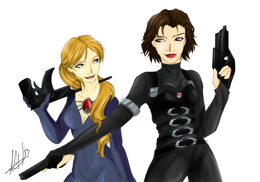 Resident Evil 2 - Alice and Jill Valentine by RHenderART on DeviantArt