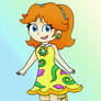 Daisy in a new dress