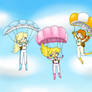 (Request) Rosalina, Peach and Daisy Parachuting