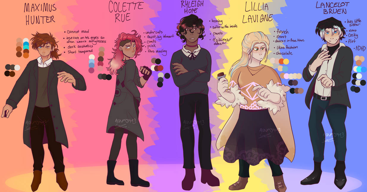 Some of the ARCANE school characters by AquaJay3 on DeviantArt