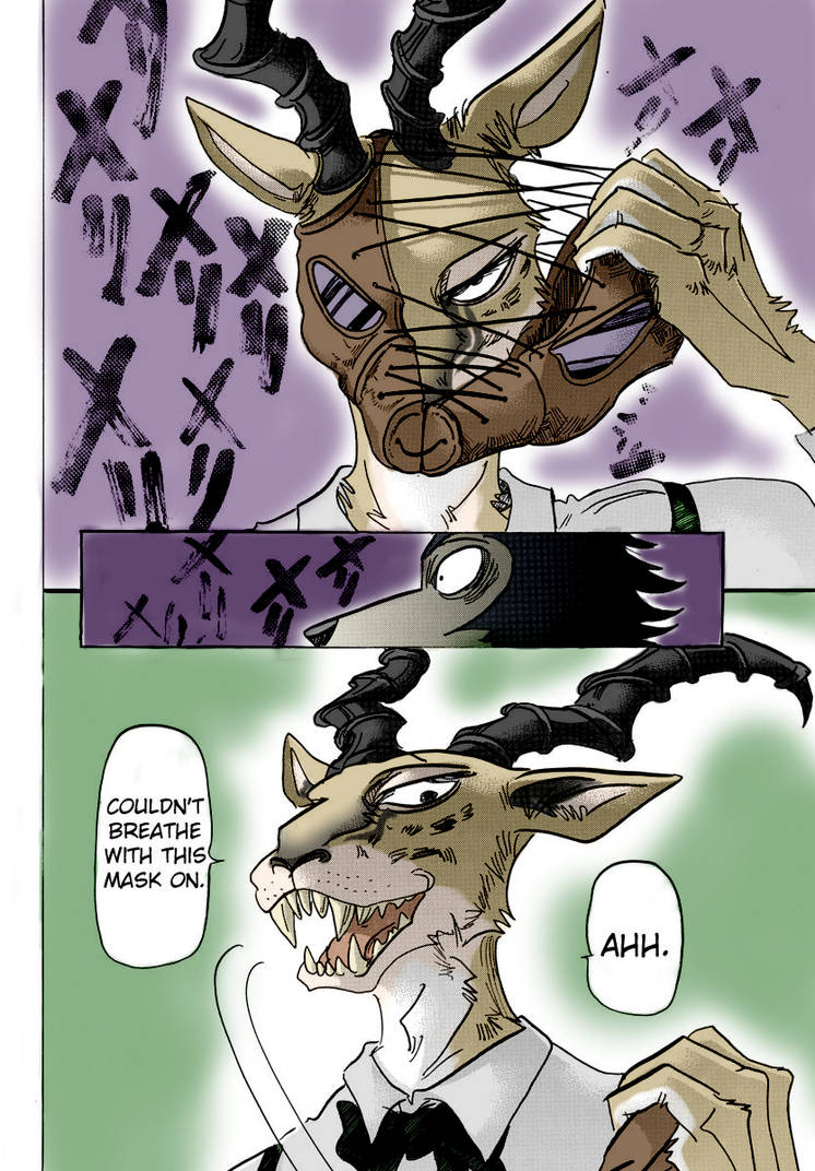 Beastars manga page colored by ChangkinAnimations on DeviantArt
