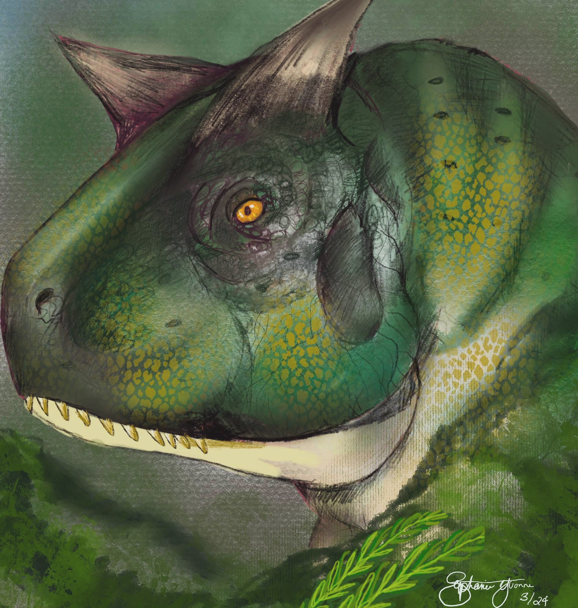 Carnotaurus By EtherealSirenArt On DeviantArt carnotaurus-by-etherealsirenart-on-deviantart