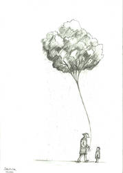 The Rain Cloud Tree Balloon